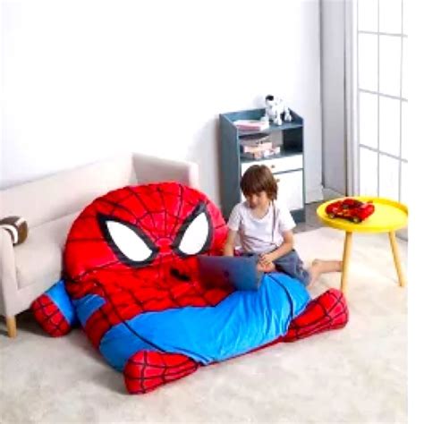 2 in 1 lounge mat|spiderman oversized floor lounger and nap mat.